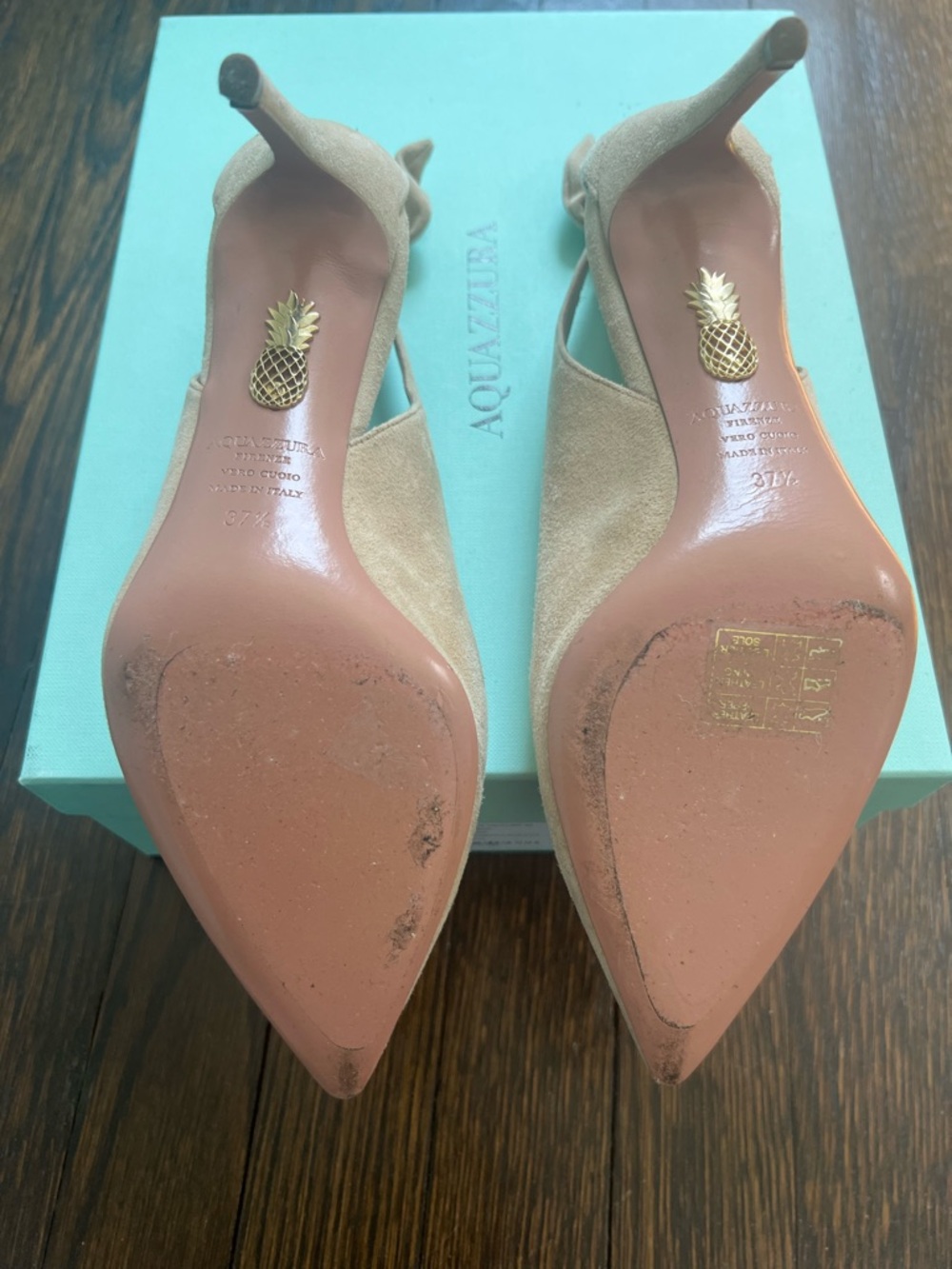 Aquazurra Bow Tie Pumps (37.5) - Picture 7 of 9